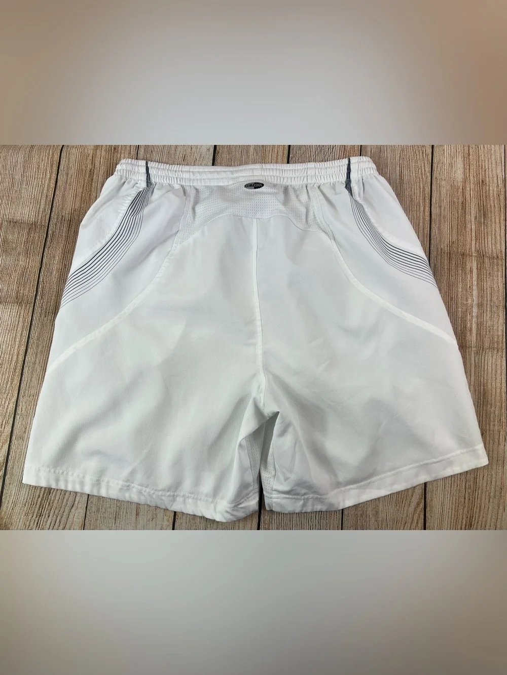 Mens Vintage Adidas Climacool 365 White Athletic Soccer Shorts Size Large